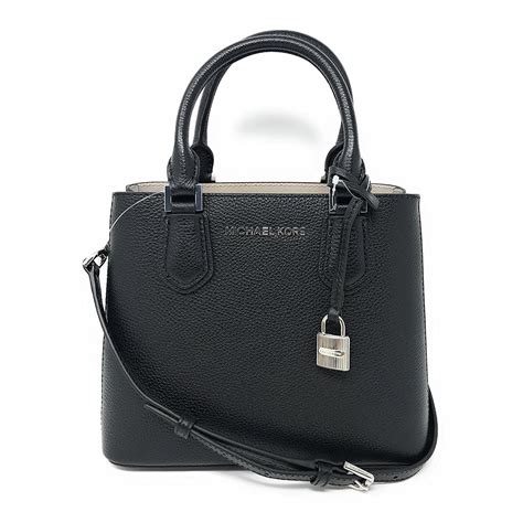 Michael Kors Adele Messenger Crossbody Leather Bag Black